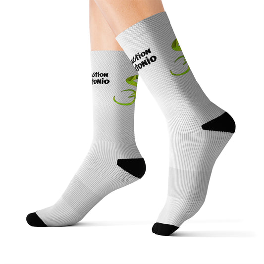 CRSA white cycling socks - comfort and style